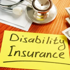 What is the definition of Disability in Disability insurance?
